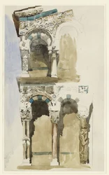 Partie de la façade de l