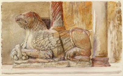Le Griffon portant le pilier nord de l
