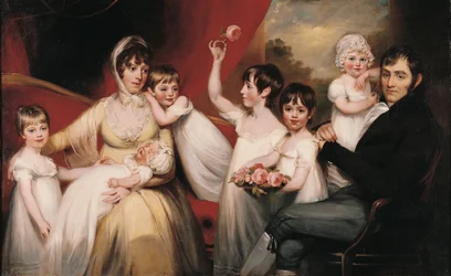 John Lee et sa famille, vers 1800