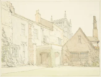 Façade sud de la maison prébende à Lower College Green