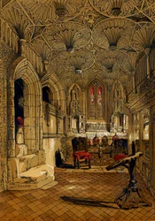 Chapelle Chantry, adjacente à la chapelle Beauchamp, Warwick, 1845