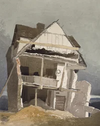 Une maison en ruine, 19ème siècle