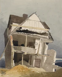 Une maison en ruine, vers 1800-1840