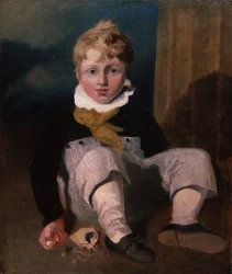 Garçon jouant aux billes (Henry Cotman) 1808