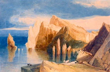 Falaises du côté nord-est de Point Lorenzo, Madère, vers 1800-1840