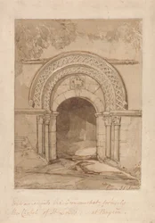 Entrée du Cornmarket, ancienne chapelle Saint-Louis, à Bayeux