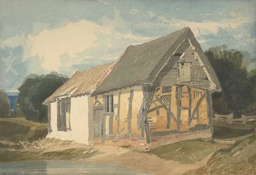 Bâtiment de ferme près d