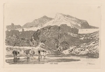 Liber Studiorum : Planche 21, Vue au Nord du Pays de Galles