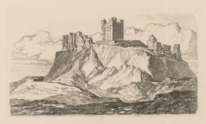 Liber Studiorum : Planche 30, Château de Bambro, Northumberland, 1838