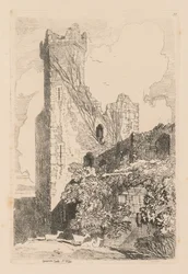 Liber Studiorum : Planche 32, Château de Caernarvon, N. Pays de Galles