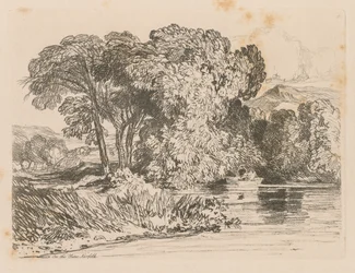 Liber Studiorum : Planche 4, Vue sur la Yare, Norfolk, 1838