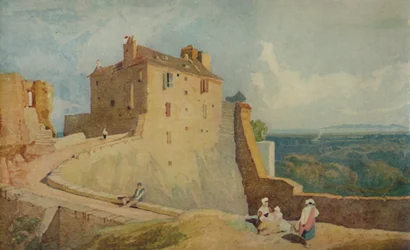 Sur le rempart, Domfront, France, 1923