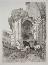 Abbaye de Rievaulx, Yorkshire, 1810