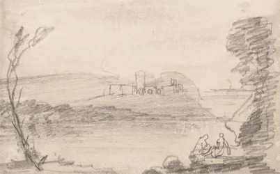 Ruine sur un lac, à la manière de Richard Wilson