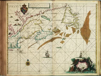 Une carte de la côte de l