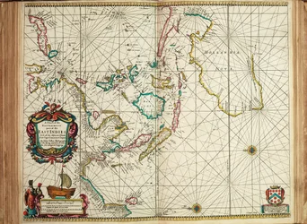 Carte de la partie la plus orientale des Indes orientales avec toutes les îles adjacentes du cap Comorin au Japon