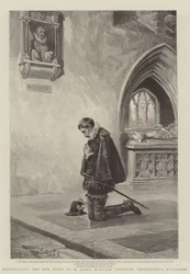 Illustration de la nouvelle histoire de H Rider Haggard, intitulée La Fille de Montezuma