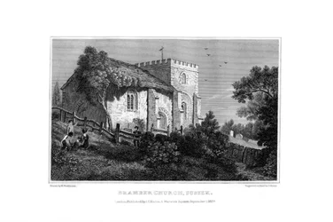 Église de Bramber, West Sussex, 1829