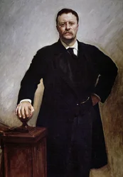 Théodore Roosevelt (lithographie en couleur)