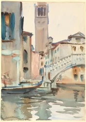 Un pont et un campanile, Venise, 1902-1904