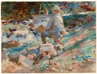 Un artiste à son chevalet