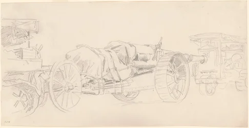 Remorques de canons, France, 1918