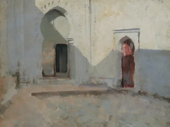 Cour, Tétouan, Maroc, 1879-80