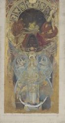Conception pour la bibliothèque publique de Boston, 1890-4
