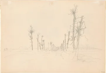 Paysage dévasté [verso], 1918