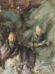 Dans un grenier à foin, c.1904-07