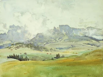 Dans les Dolomites, 1914