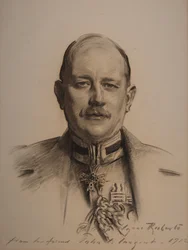 Lieutenant-général Sir George Henry Fowke (dessin au fusain)