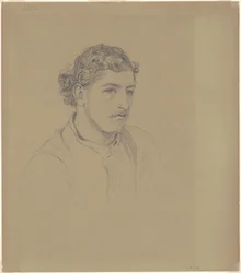 Homme aux cheveux bouclés, 1872
