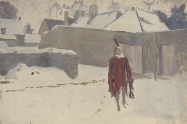 Mannequin dans la neige, vers 1893-5