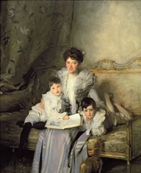 Mme Knowles et ses enfants