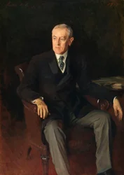 Portrait de Woodrow Wilson (1856-1924), président américain