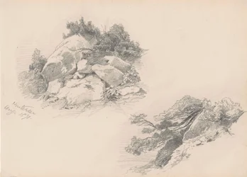 Rochers et Broussailles, Hintersee, Allemagne, 1871