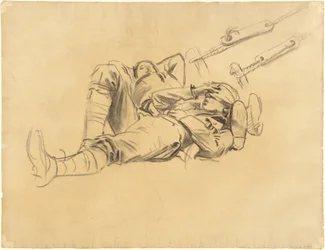 Études pour Gassed [recto], 1918-1919