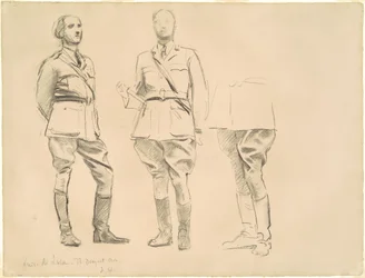 Études pour "Officiers généraux de la Première Guerre mondiale"