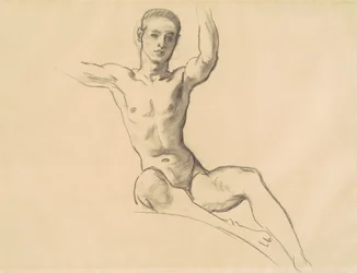 Étude pour la figure au-dessus de la musique, 1919-1920