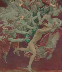 Étude pour le Musée des Beaux-Arts de Boston, Murals: Oreste et les Furies