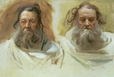 Étude de deux têtes : Les Prophètes, c.1892
