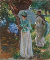 Deux filles avec des parasols, 1888