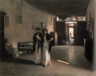 Intérieur vénitien, vers 1880-82 (huile sur toile)