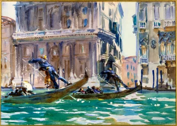 Vue du Grand Canal à Venise, aquarelle de John Singer Sargent (1856-1925), vers 1906, Paris, musée du Petit Palais - également appelée « Sur le canal »