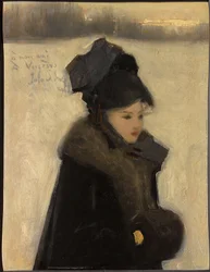 Femme aux fourrures