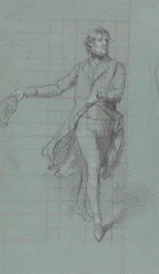 Capitaine W. Fairfax, étude de figure pour la peinture de la Victoire de Lord Duncan