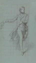 Étude pour le capitaine William George Fairfax pour la peinture "La victoire de Lord Duncan"