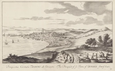 Une image de Dundee, Angus, Écosse dessinée en 1693