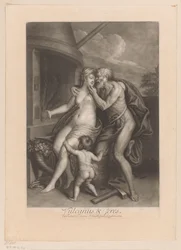 Vulcain et Cérès près de la forge (Affaires amoureuses des dieux)